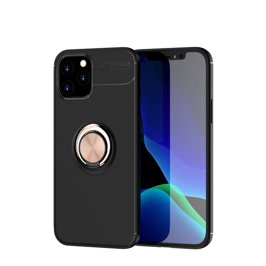 Finger Ring Kickstand TPU Case for iPhone 12 Pro/12 (Built-in Metal Sheet)