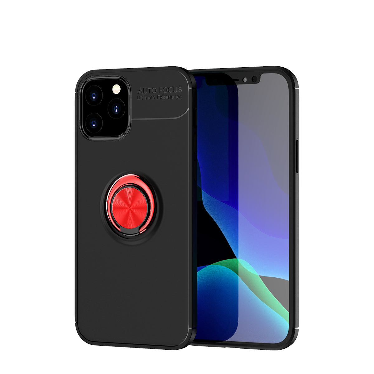 Finger Ring Kickstand TPU Case for iPhone 12 Pro/12 (Built-in Metal Sheet)
