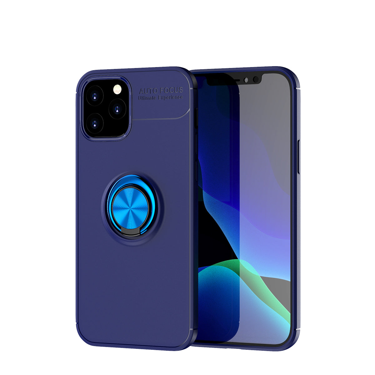 Finger Ring Kickstand TPU Case for iPhone 12 Pro/12 (Built-in Metal Sheet)