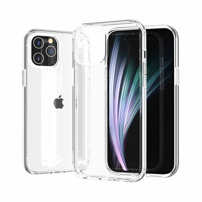 Anti-fingerprint Clear PC+TPU Hybrid Phone Case for iPhone 12 mini
