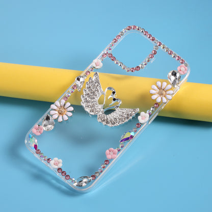 Rhinestone Decoration TPU Cover for iPhone 12 Pro/12