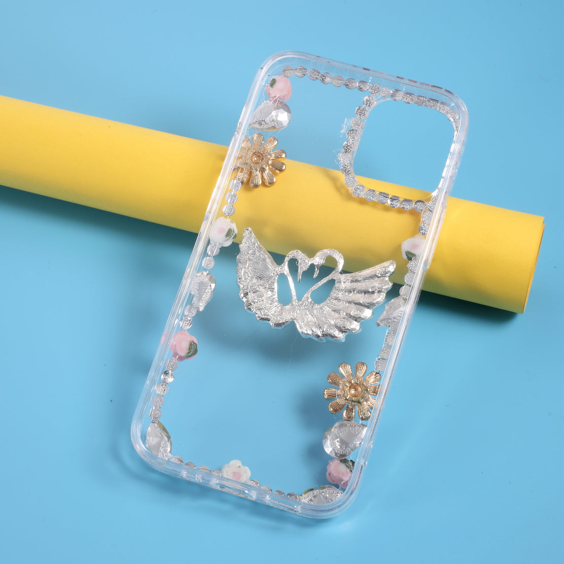 Rhinestone Decoration TPU Cover for iPhone 12 Pro/12