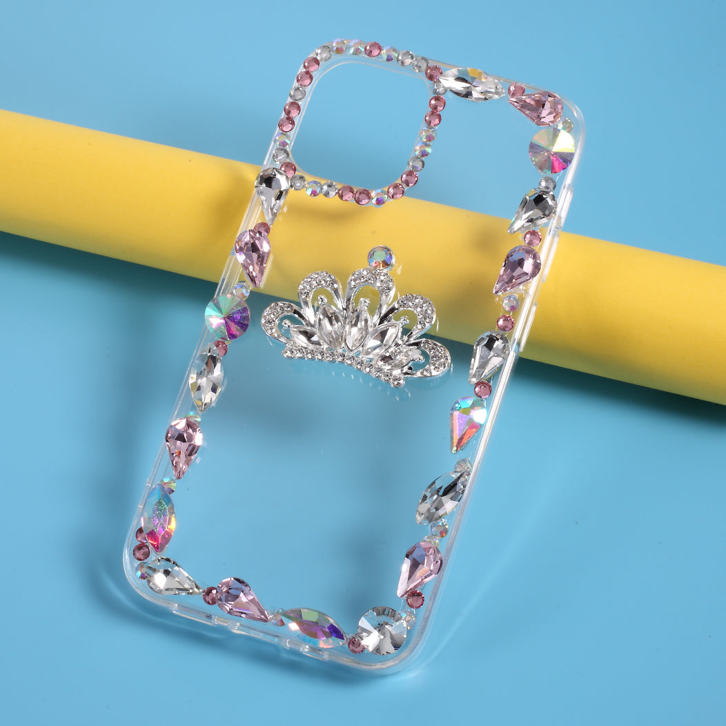 Rhinestone Decoration TPU Cover for iPhone 12 Pro/12