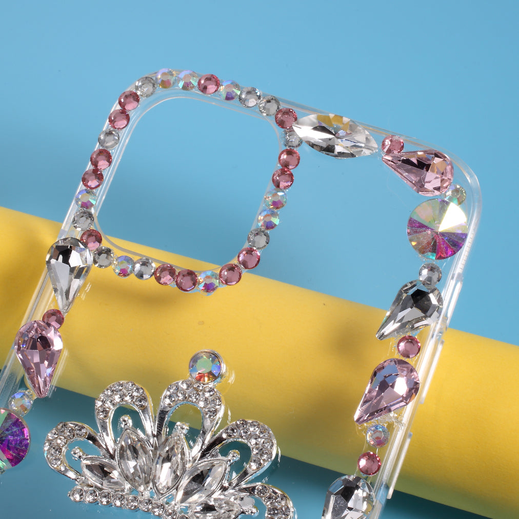 Rhinestone Decoration TPU Cover for iPhone 12 Pro/12