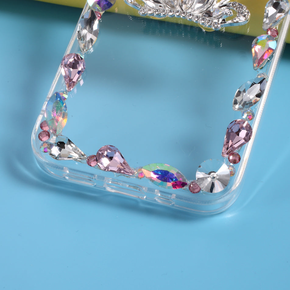 Rhinestone Decoration TPU Cover for iPhone 12 Pro/12
