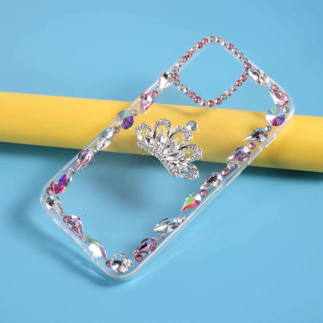 Rhinestone Decoration TPU Cover for iPhone 12 Pro/12