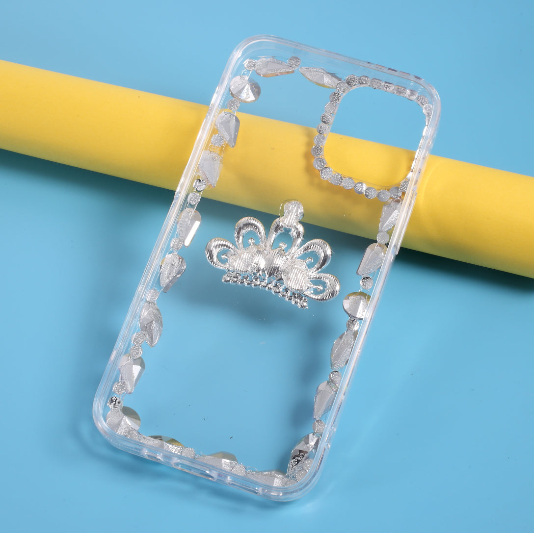 Rhinestone Decoration TPU Cover for iPhone 12 Pro/12