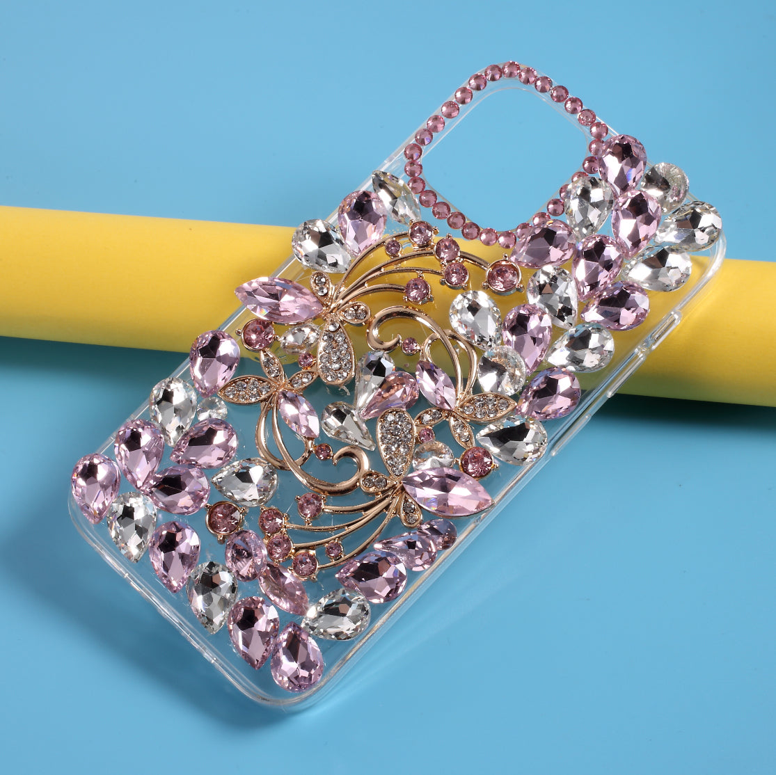 Rhinestone Decoration TPU Shell for iPhone 12 Pro Max 6.7 inch