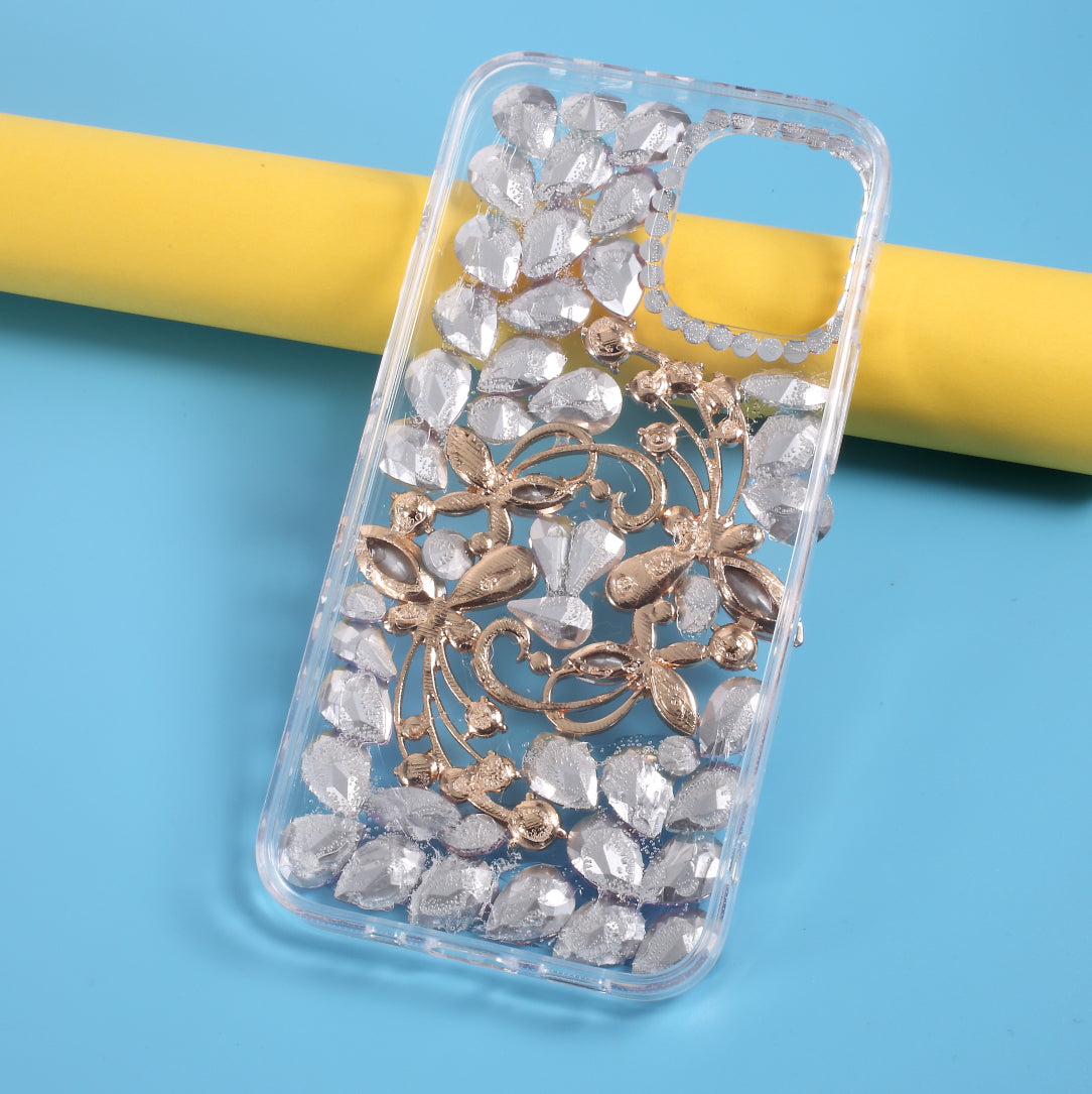 Rhinestone Decoration TPU Shell for iPhone 12 Pro Max 6.7 inch