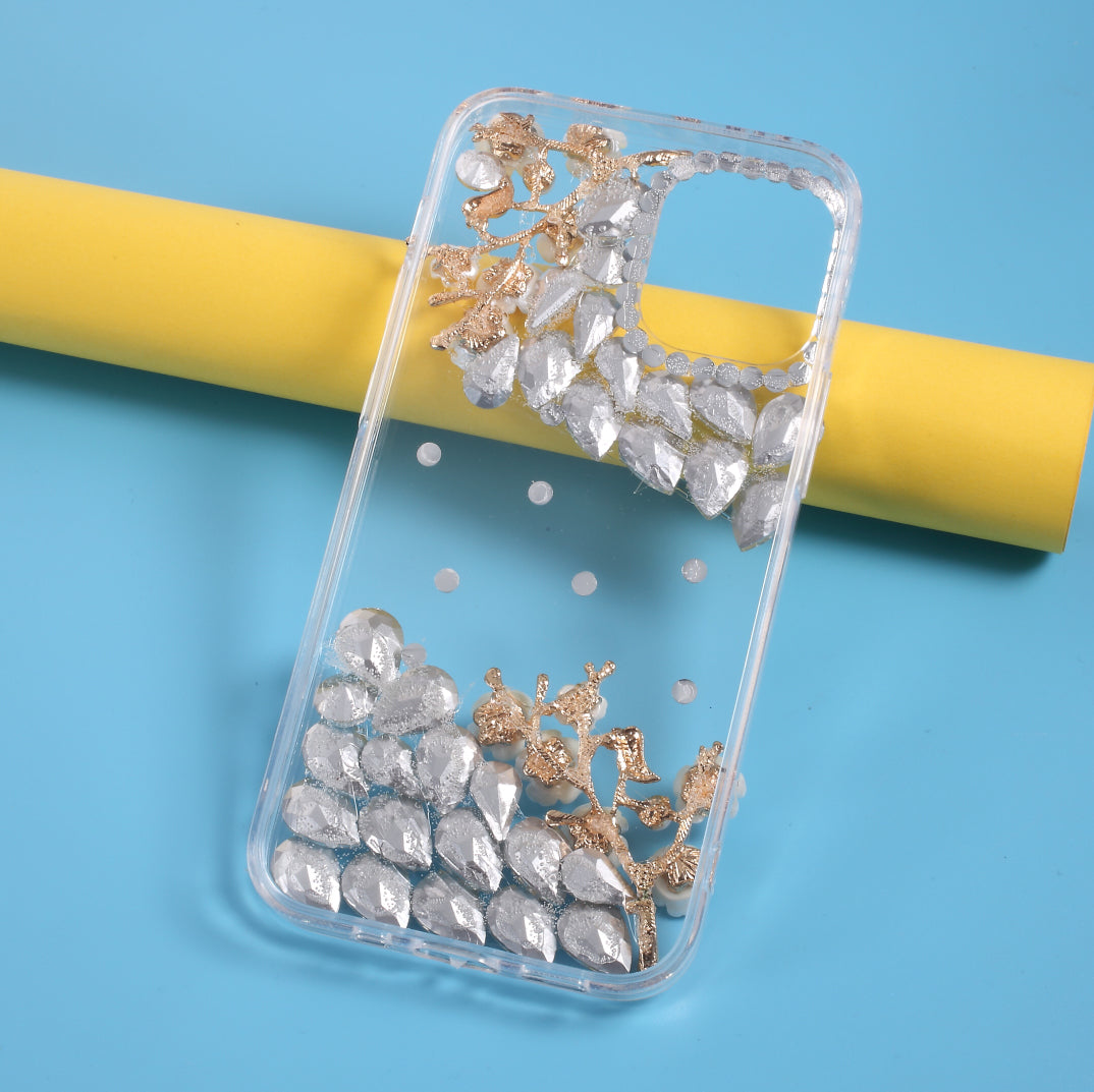 Rhinestone Decoration TPU Shell for iPhone 12 Pro Max 6.7 inch