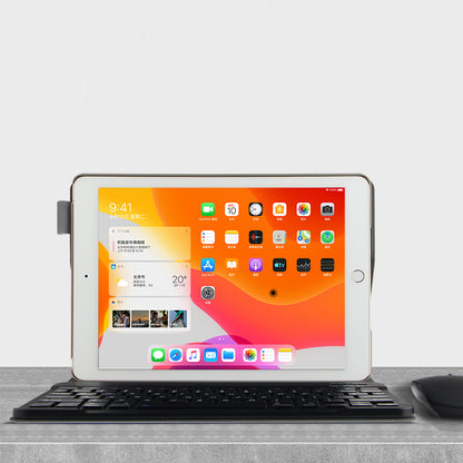 Bluetooth Keyboard Leather Stand Shell Case for iPad 9.7-inch (2018)
