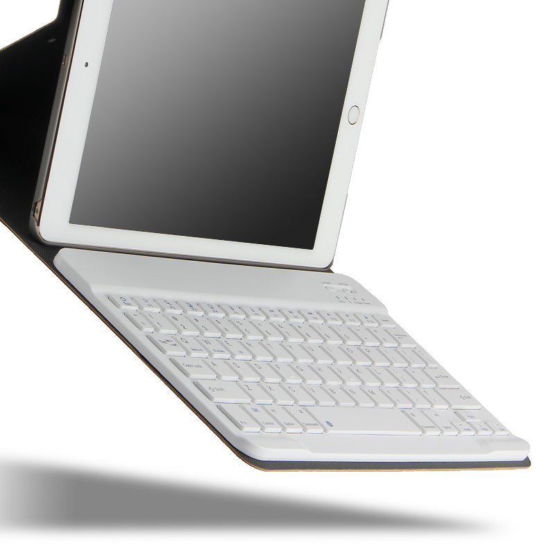 Bluetooth Keyboard Leather Stand Shell Case for iPad 9.7-inch (2018)