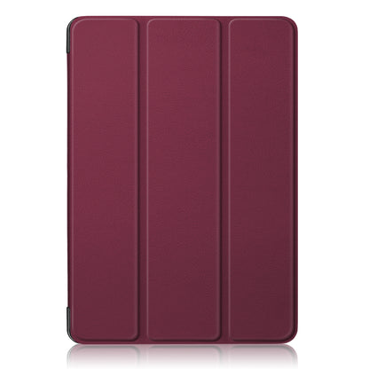 Tri-fold Stand Hard Back Shell Folio PU Leather Cover with Auto Wake/Sleep Functions for iPad Air (2020)/Air (2022)