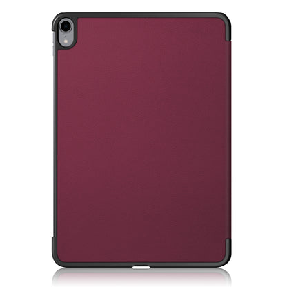 Tri-fold Stand Hard Back Shell Folio PU Leather Cover with Auto Wake/Sleep Functions for iPad Air (2020)/Air (2022)