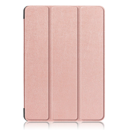 Tri-fold Stand Hard Back Shell Folio PU Leather Cover with Auto Wake/Sleep Functions for iPad Air (2020)/Air (2022)