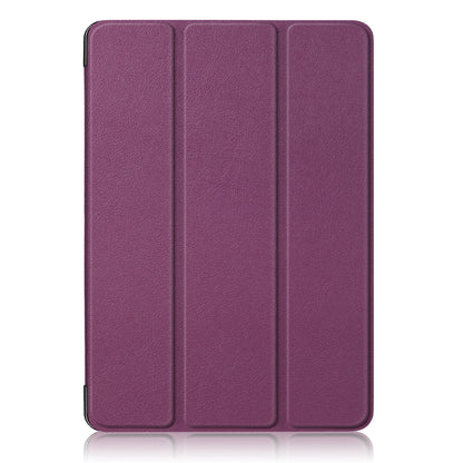 Tri-fold Stand Hard Back Shell Folio PU Leather Cover with Auto Wake/Sleep Functions for iPad Air (2020)/Air (2022)