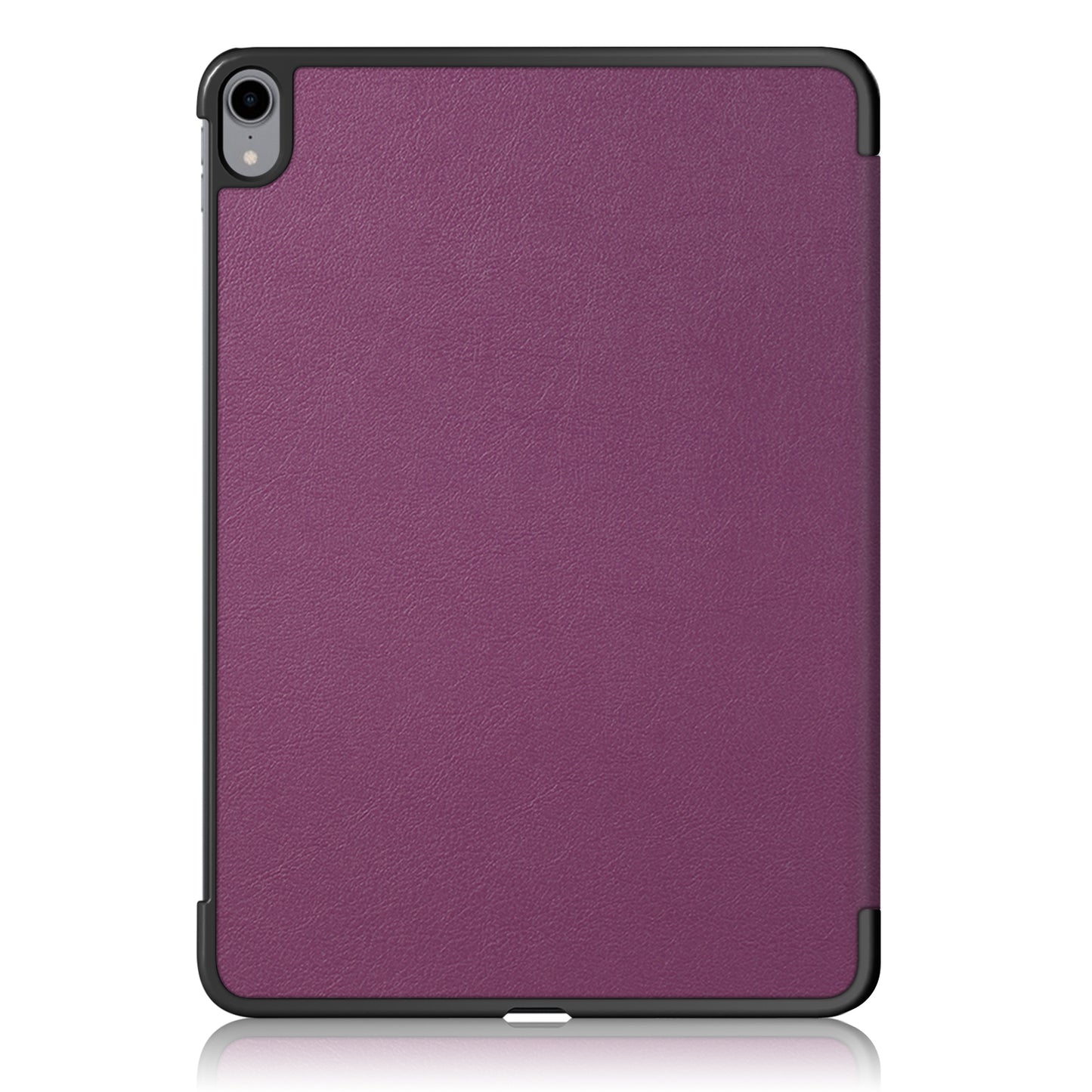 Tri-fold Stand Hard Back Shell Folio PU Leather Cover with Auto Wake/Sleep Functions for iPad Air (2020)/Air (2022)