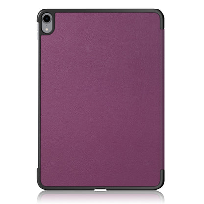 Tri-fold Stand Hard Back Shell Folio PU Leather Cover with Auto Wake/Sleep Functions for iPad Air (2020)/Air (2022)