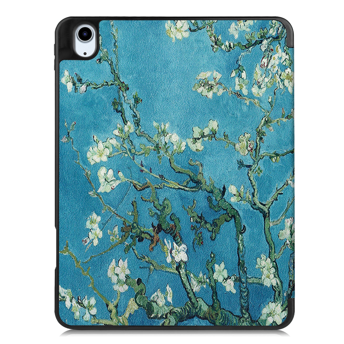 For iPad Air (2020)/Air (2022) Pattern Printing PU Leather Soft TPU Back Tablet Case Smart Tri-fold Stand Auto Wake/Sleep Shell with Pen Slot