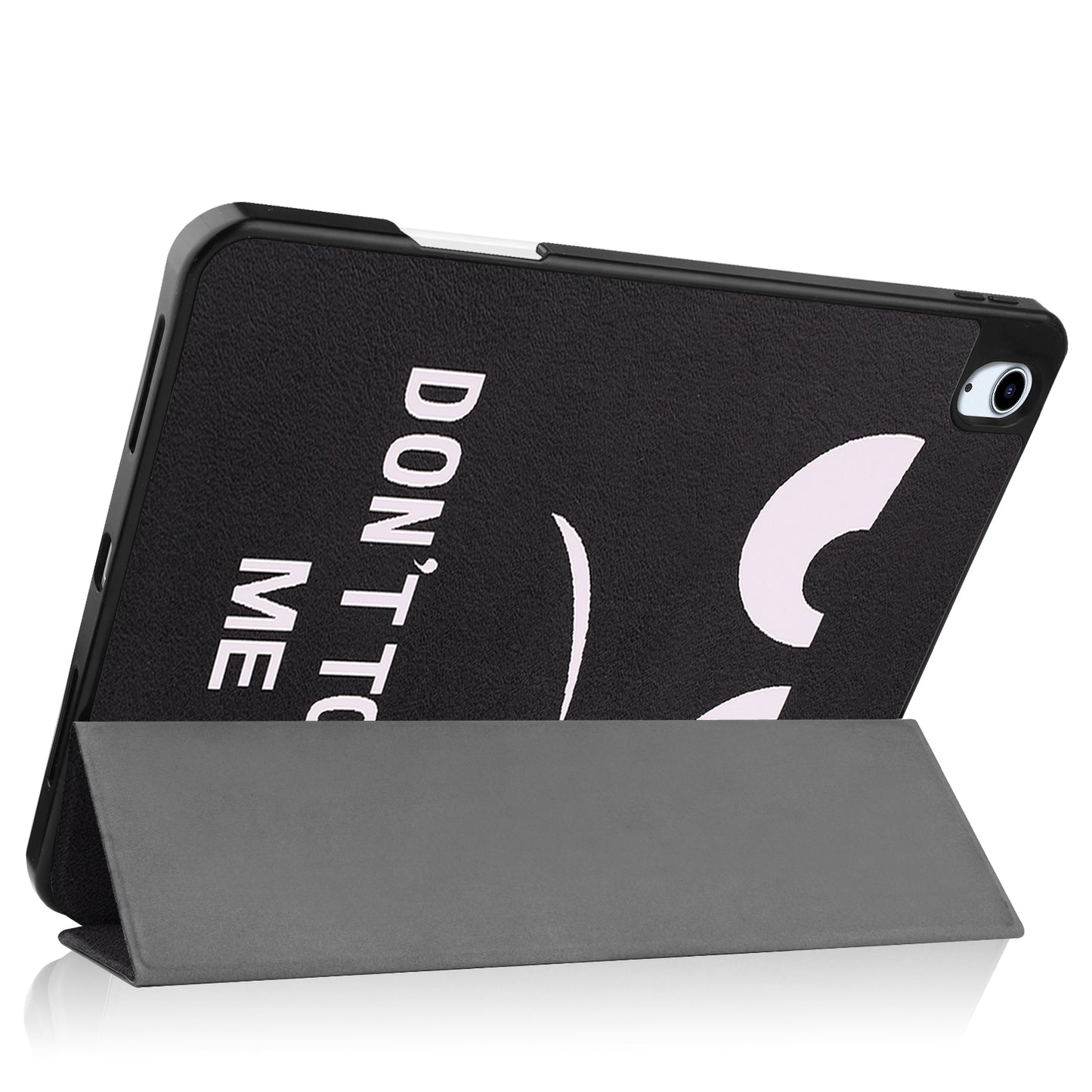 For iPad Air (2020)/Air (2022) Pattern Printing PU Leather Soft TPU Back Tablet Case Smart Tri-fold Stand Auto Wake/Sleep Shell with Pen Slot
