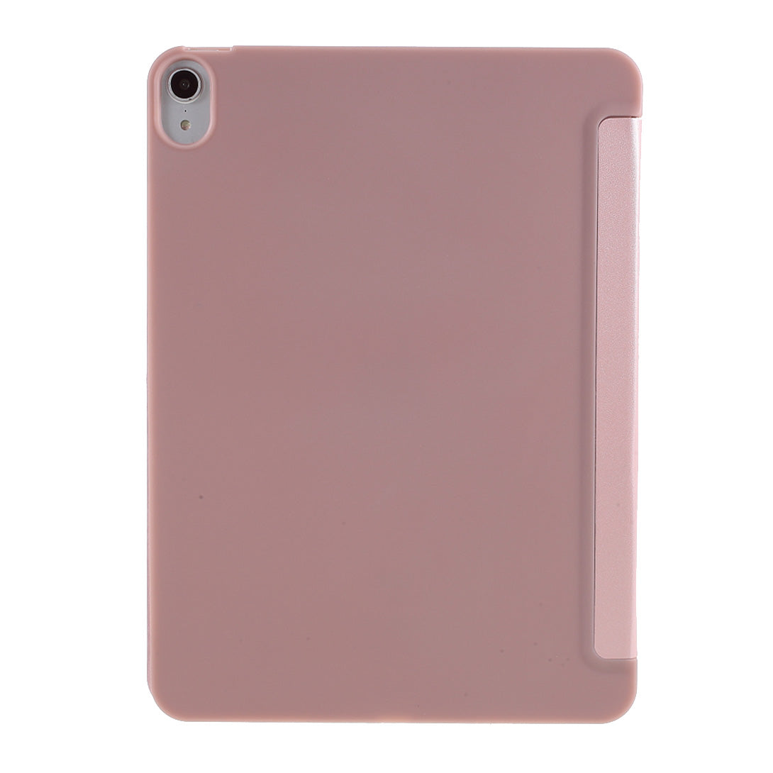 Tablet Shell for iPad Air (2020)/Air (2022) Tri-fold Stand Silicone + Leather Case