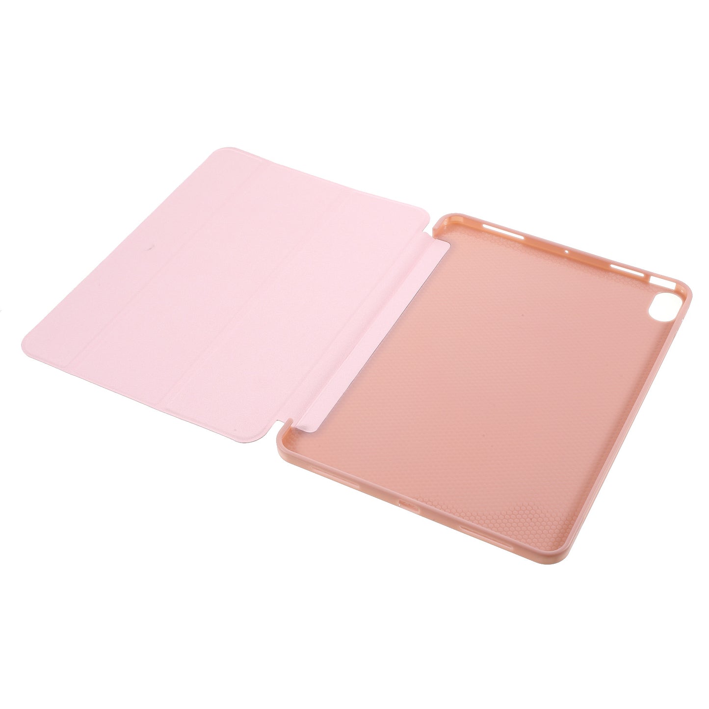Tablet Shell for iPad Air (2020)/Air (2022) Tri-fold Stand Silicone + Leather Case
