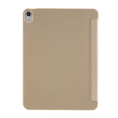 Tablet Shell for iPad Air (2020)/Air (2022) Tri-fold Stand Silicone + Leather Case