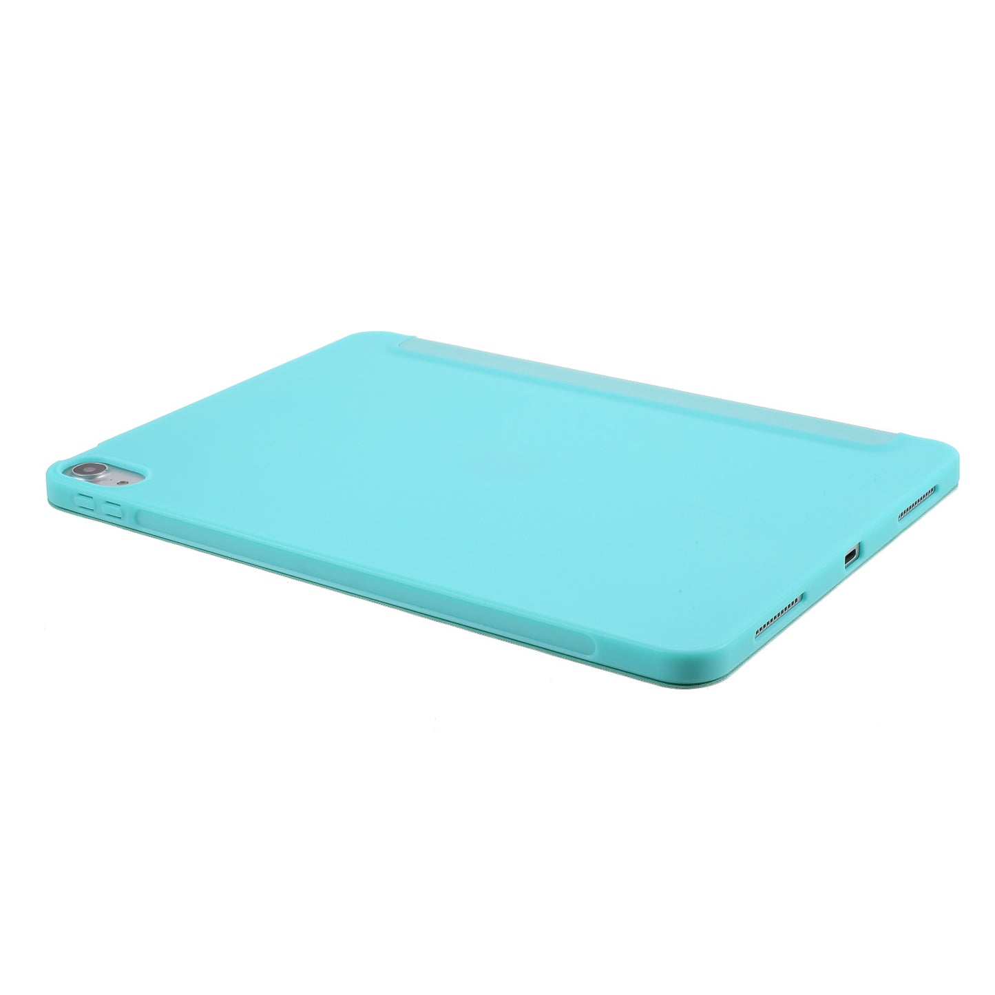 Tablet Shell for iPad Air (2020)/Air (2022) Tri-fold Stand Silicone + Leather Case