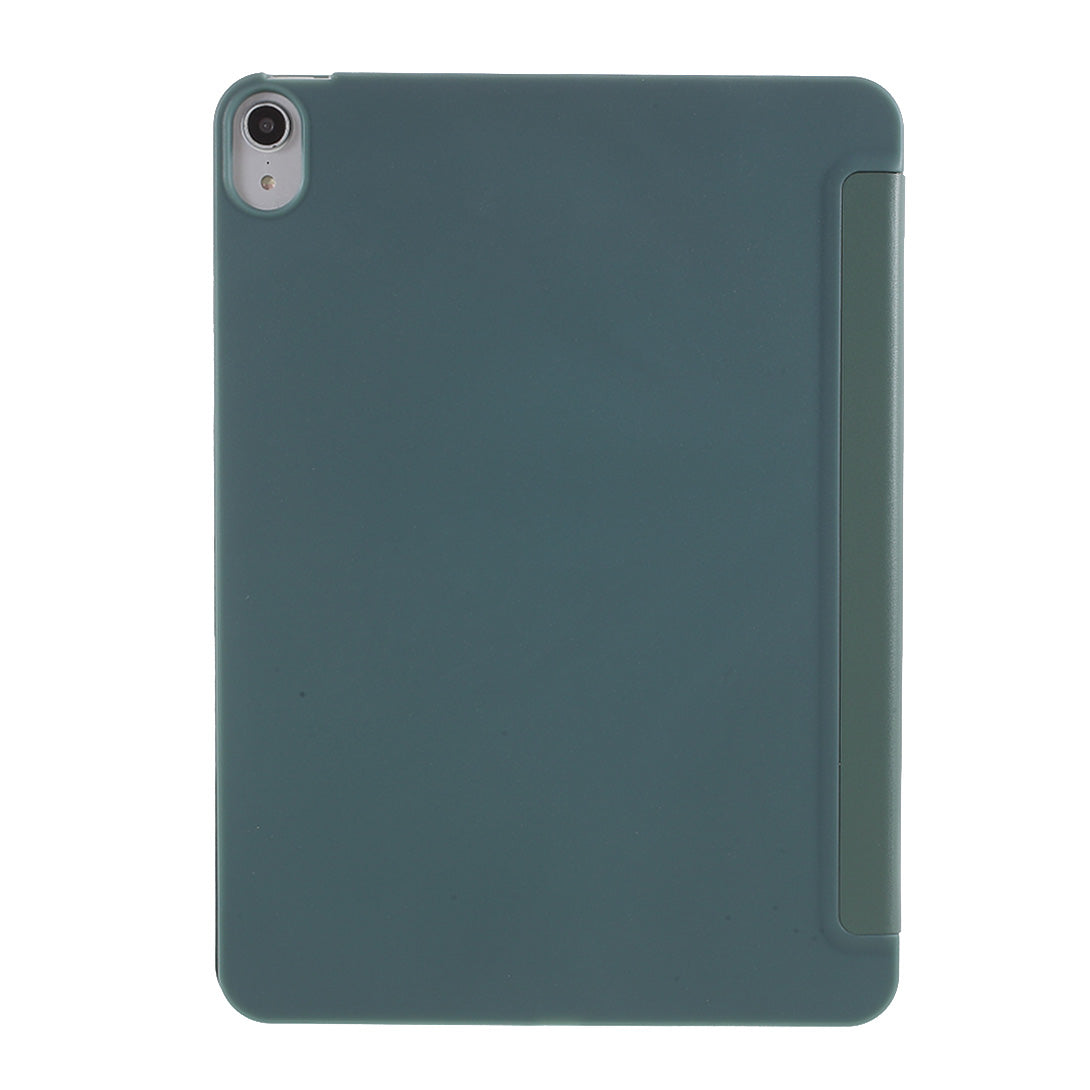 Tablet Shell for iPad Air (2020)/Air (2022) Tri-fold Stand Silicone + Leather Case