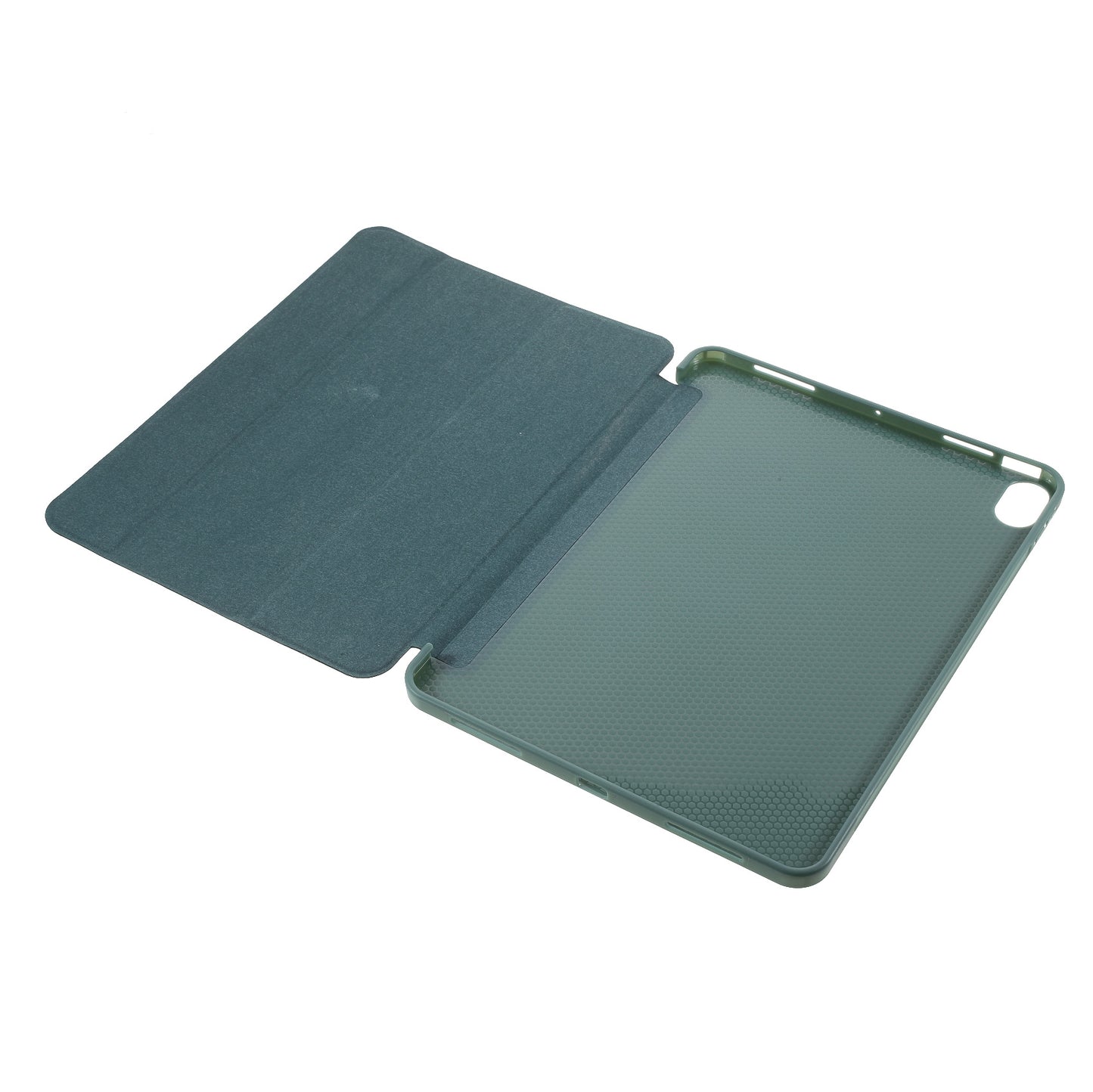 Tablet Shell for iPad Air (2020)/Air (2022) Tri-fold Stand Silicone + Leather Case