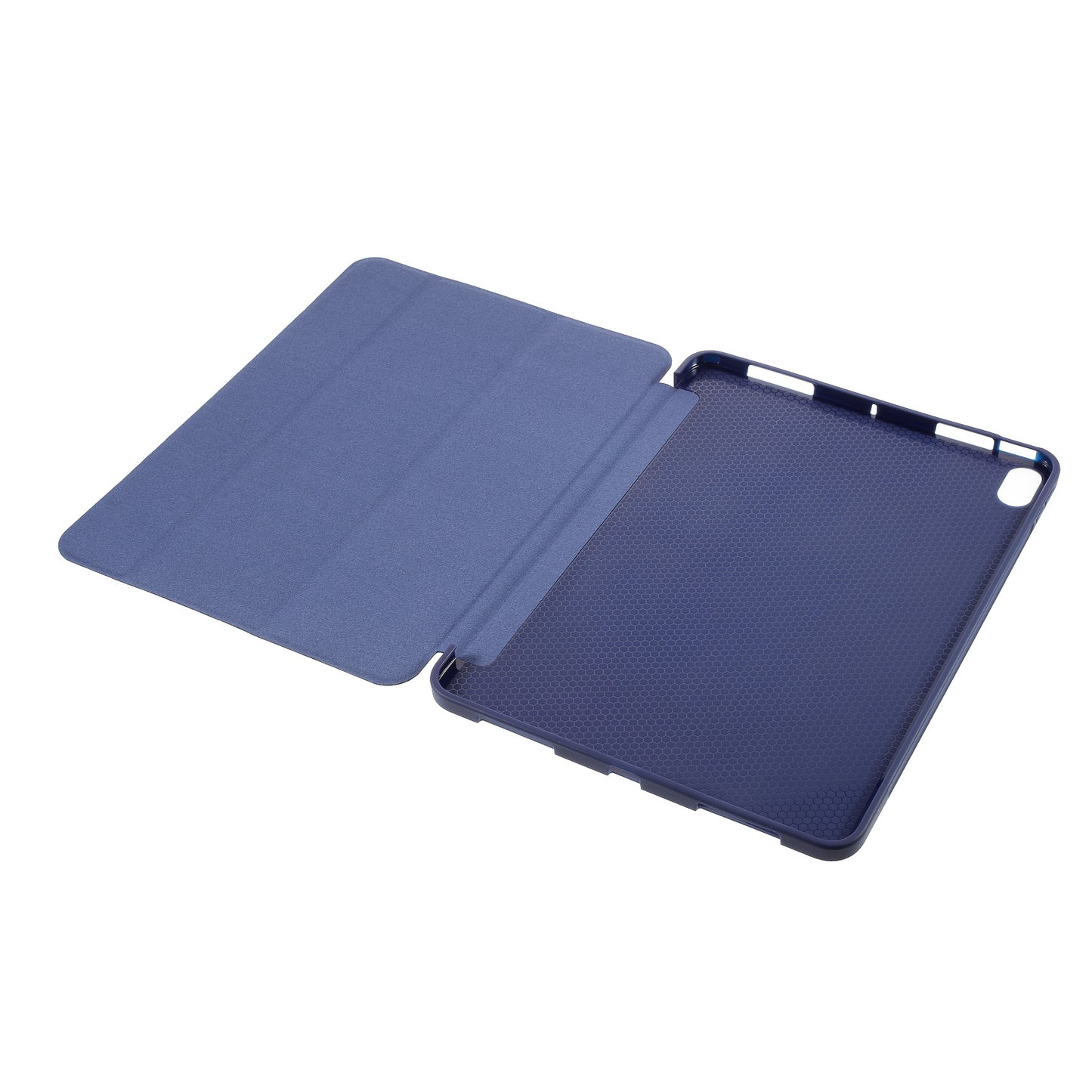 Tablet Shell for iPad Air (2020)/Air (2022) Tri-fold Stand Silicone + Leather Case
