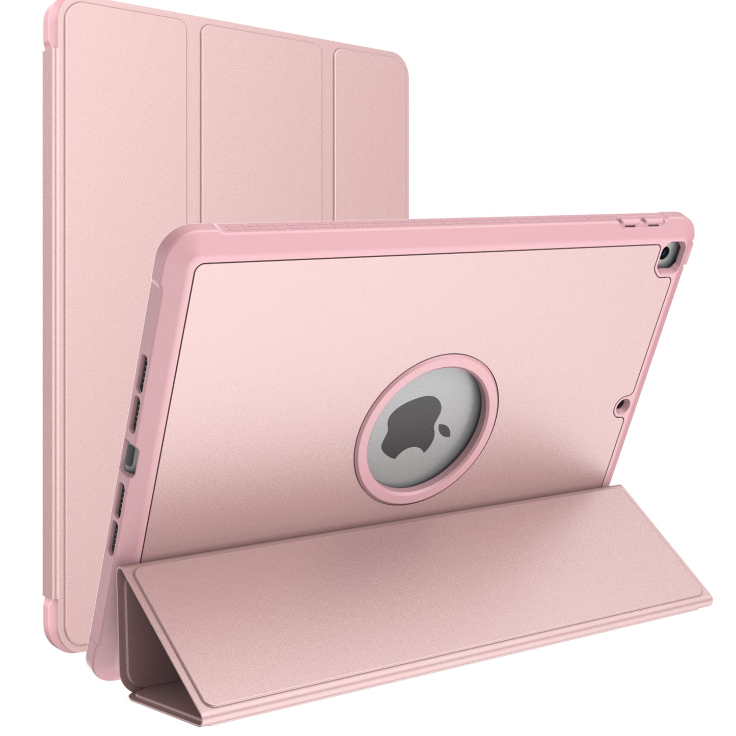 Tri-fold Stand for iPad 10.2 (2021)/(2020)/(2019) PU Leather Tablet Cover with Pen Holder