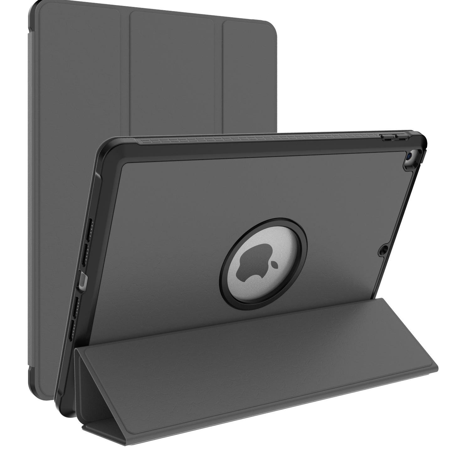Tri-fold Stand for iPad 10.2 (2021)/(2020)/(2019) PU Leather Tablet Cover with Pen Holder
