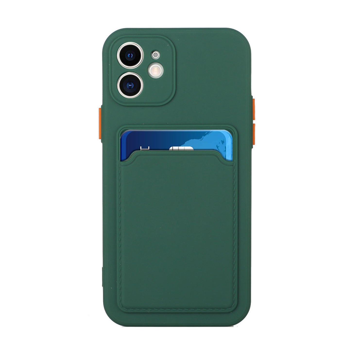 Flexible TPU Phone Case Cover with Card Slot for iPhone 12 mini