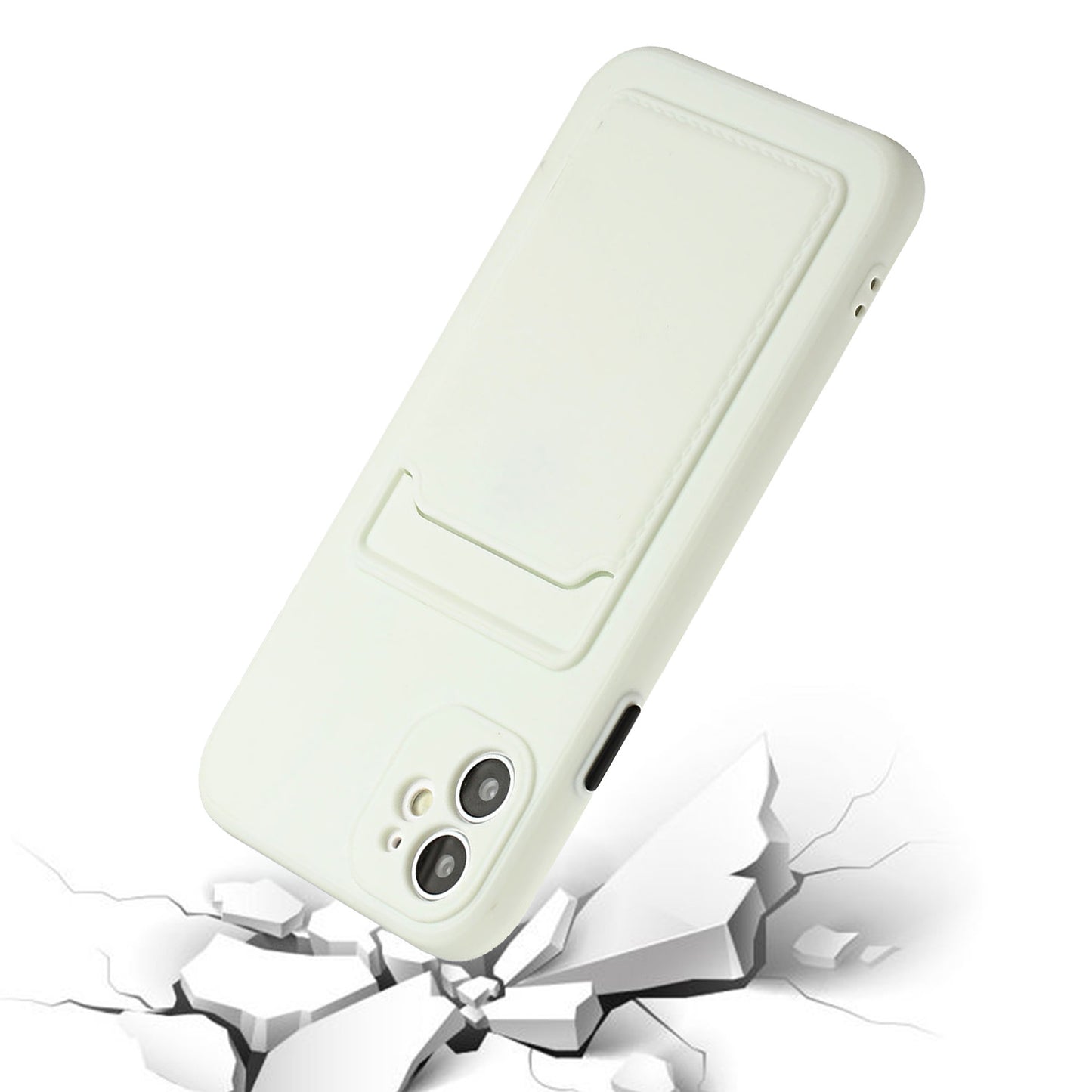 Flexible TPU Phone Case Cover with Card Slot for iPhone 12 mini