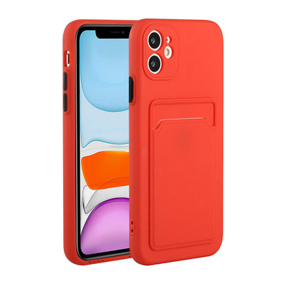 Flexible TPU Phone Case Cover with Card Slot for iPhone 12 mini