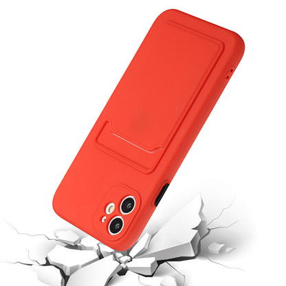 Flexible TPU Phone Case Cover with Card Slot for iPhone 12 mini
