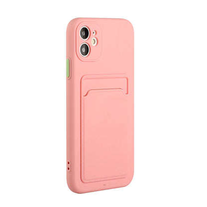 Flexible TPU Phone Case Cover with Card Slot for iPhone 12 mini