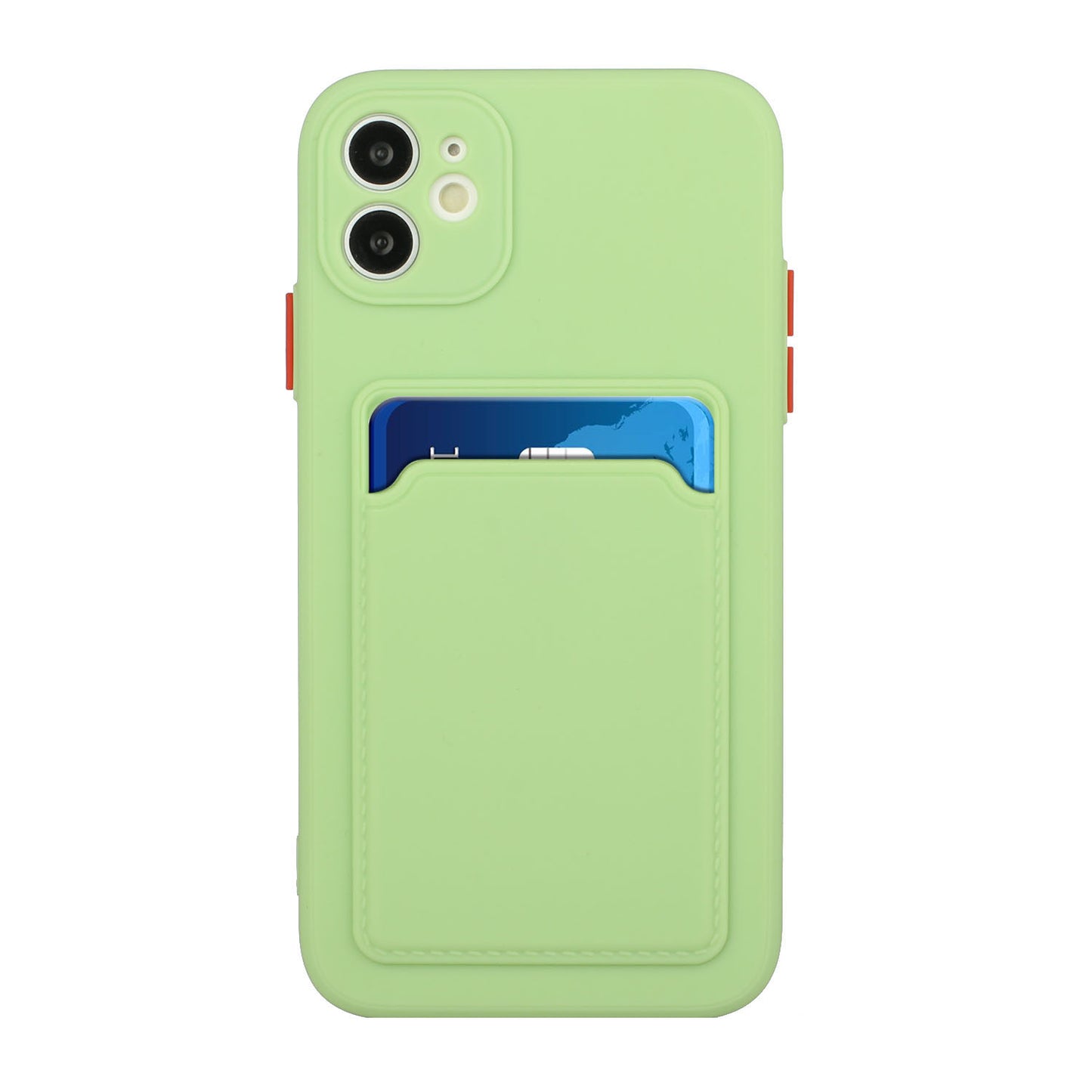 Flexible TPU Phone Case Cover with Card Slot for iPhone 12 mini