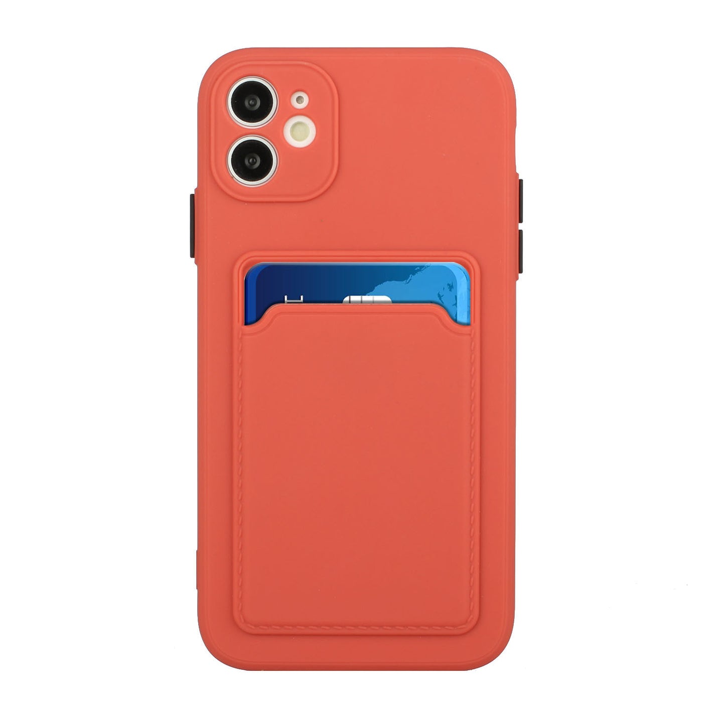 Flexible TPU Phone Case Cover with Card Slot for iPhone 12 mini