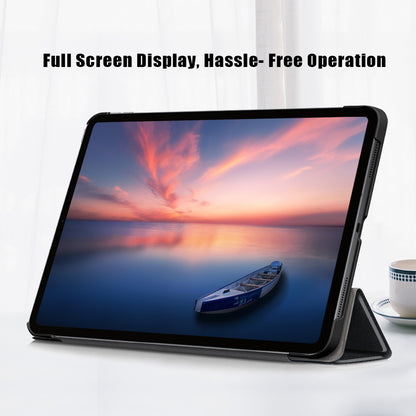 Tablet PU Leather Case Tri-fold Stand Case for iPad Pro 11-inch (2021)/(2020)/(2018)/Air (2020)/Air (2022)