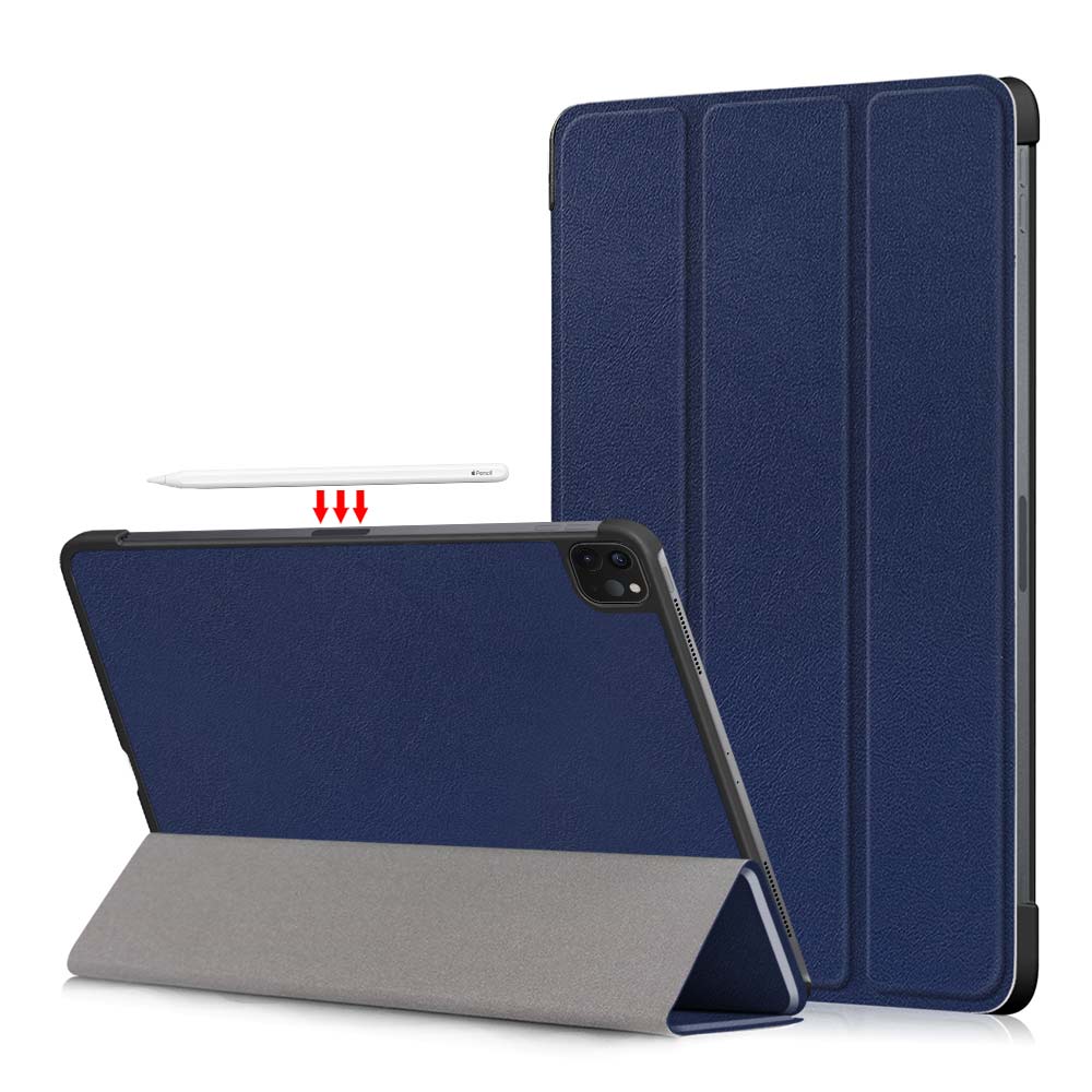 Tablet PU Leather Case Tri-fold Stand Case for iPad Pro 11-inch (2021)/(2020)/(2018)/Air (2020)/Air (2022)