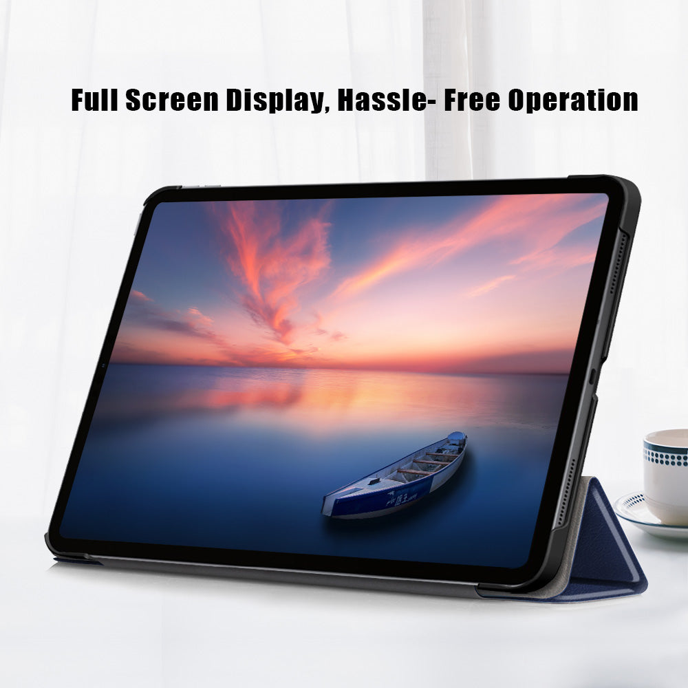 Tablet PU Leather Case Tri-fold Stand Case for iPad Pro 11-inch (2021)/(2020)/(2018)/Air (2020)/Air (2022)
