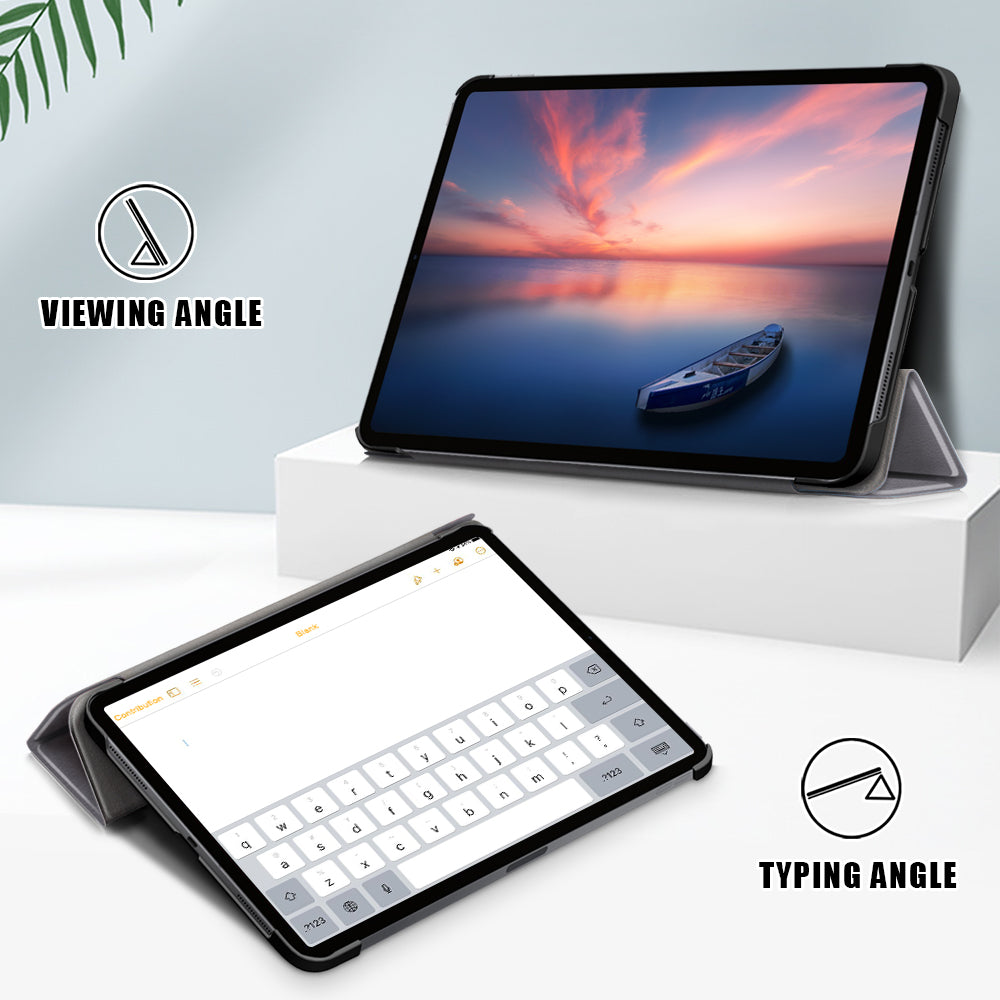 Tablet PU Leather Case Tri-fold Stand Case for iPad Pro 11-inch (2021)/(2020)/(2018)/Air (2020)/Air (2022)