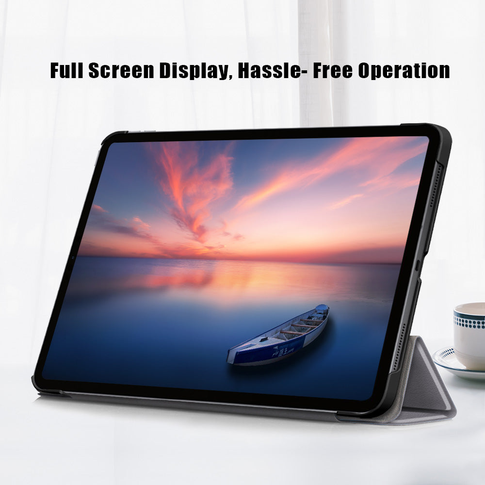 Tablet PU Leather Case Tri-fold Stand Case for iPad Pro 11-inch (2021)/(2020)/(2018)/Air (2020)/Air (2022)