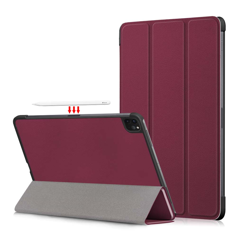 Tablet PU Leather Case Tri-fold Stand Case for iPad Pro 11-inch (2021)/(2020)/(2018)/Air (2020)/Air (2022)