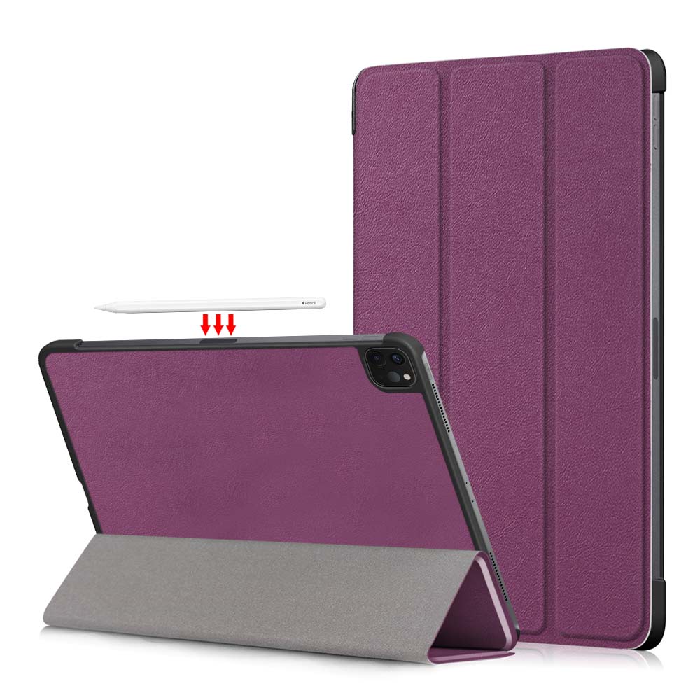 Tablet PU Leather Case Tri-fold Stand Case for iPad Pro 11-inch (2021)/(2020)/(2018)/Air (2020)/Air (2022)