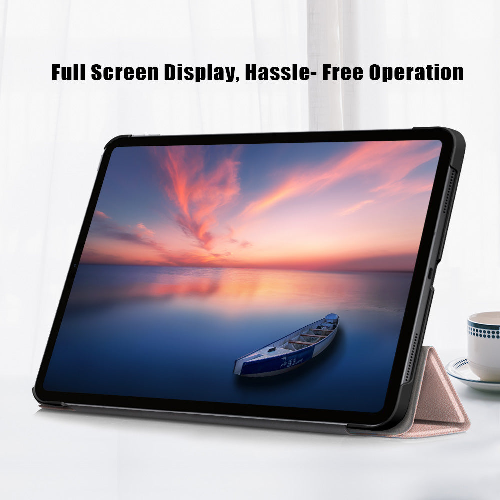 Tablet PU Leather Case Tri-fold Stand Case for iPad Pro 11-inch (2021)/(2020)/(2018)/Air (2020)/Air (2022)