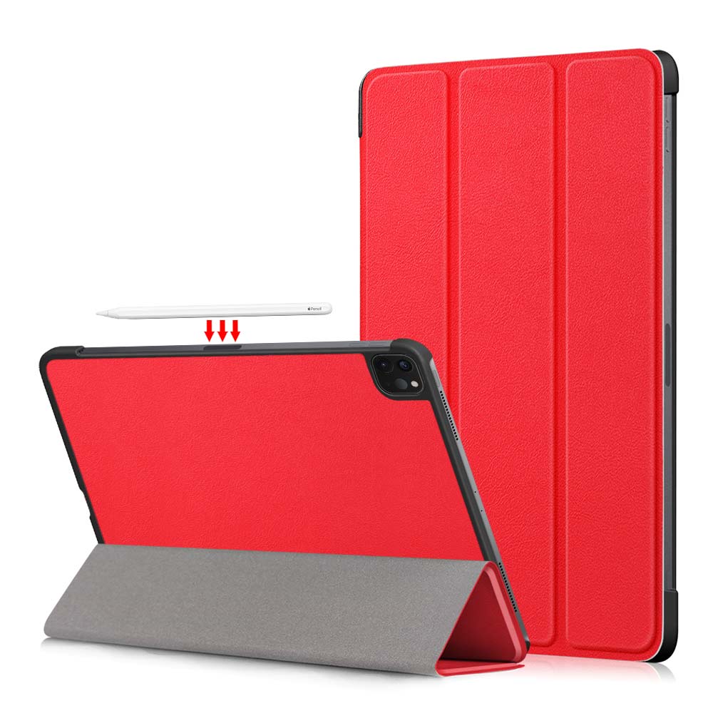 Tablet PU Leather Case Tri-fold Stand Case for iPad Pro 11-inch (2021)/(2020)/(2018)/Air (2020)/Air (2022)
