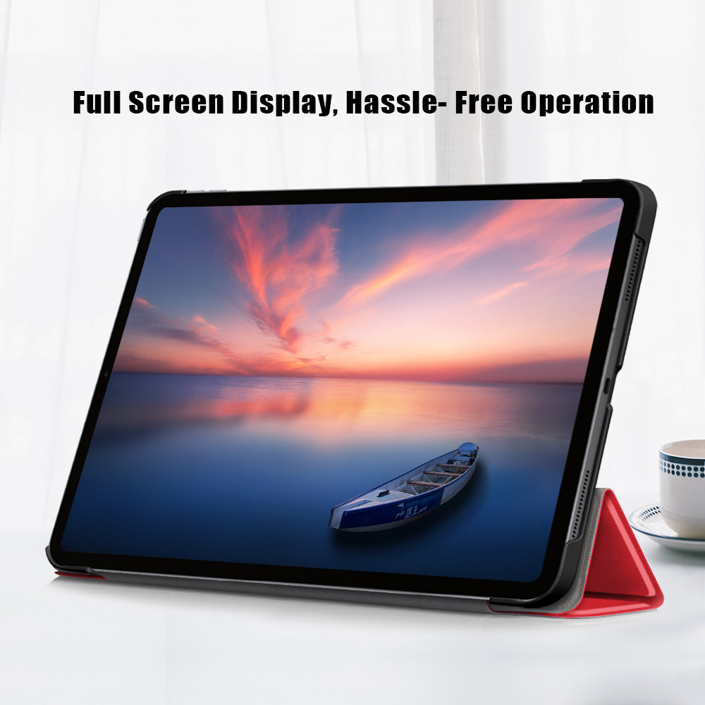 Tablet PU Leather Case Tri-fold Stand Case for iPad Pro 11-inch (2021)/(2020)/(2018)/Air (2020)/Air (2022)